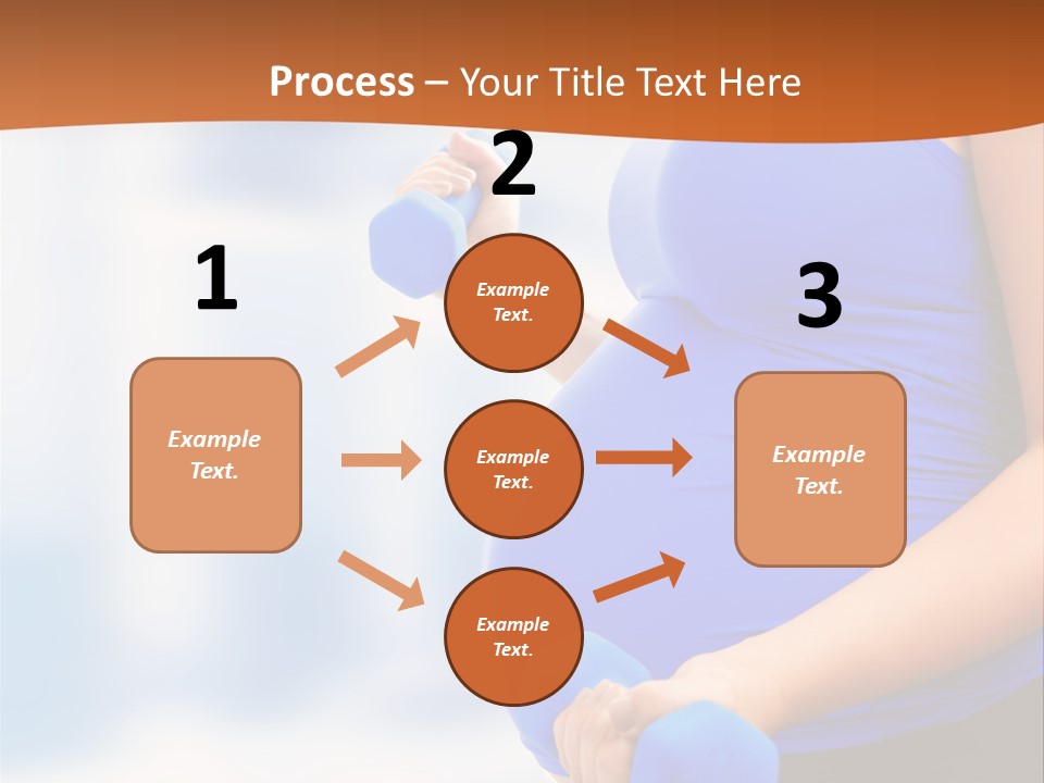 A Pregnant Woman Is Doing Aerobics PowerPoint Template