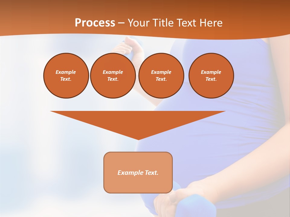 A Pregnant Woman Is Doing Aerobics PowerPoint Template