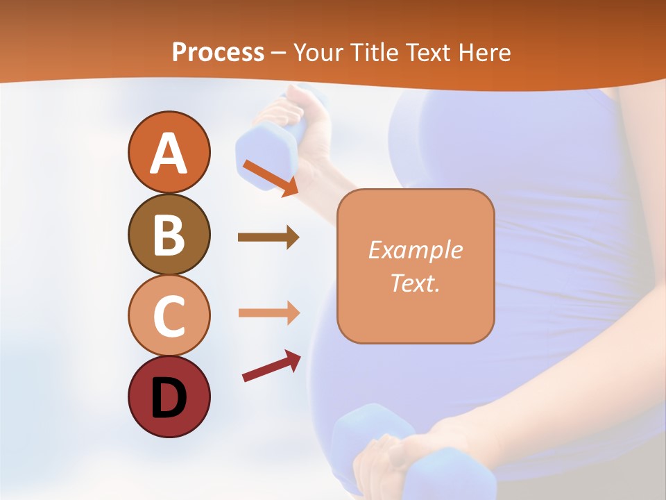 A Pregnant Woman Is Doing Aerobics PowerPoint Template