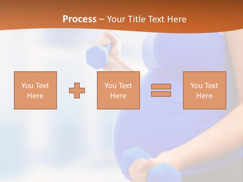 A Pregnant Woman Is Doing Aerobics PowerPoint Template