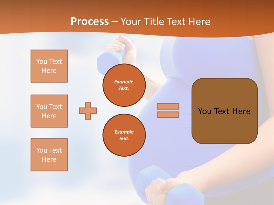 A Pregnant Woman Is Doing Aerobics PowerPoint Template