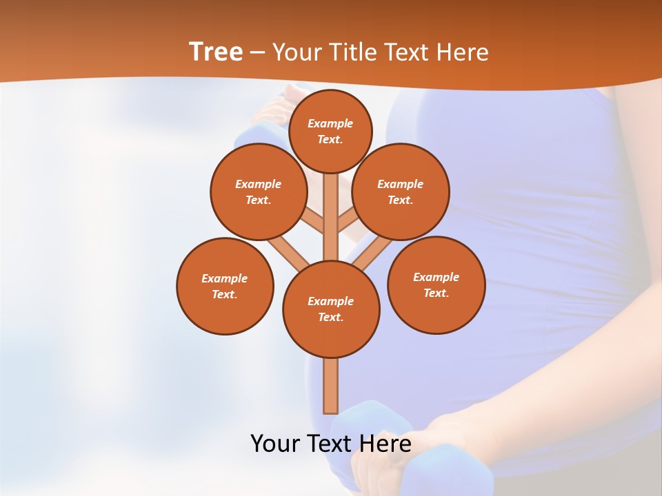 A Pregnant Woman Is Doing Aerobics PowerPoint Template