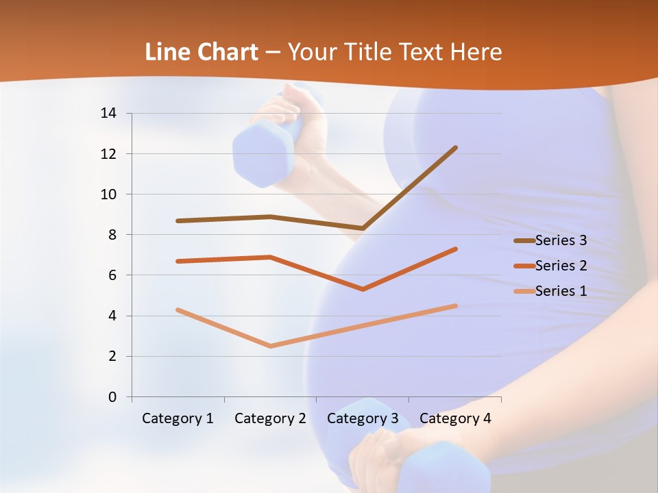 A Pregnant Woman Is Doing Aerobics PowerPoint Template