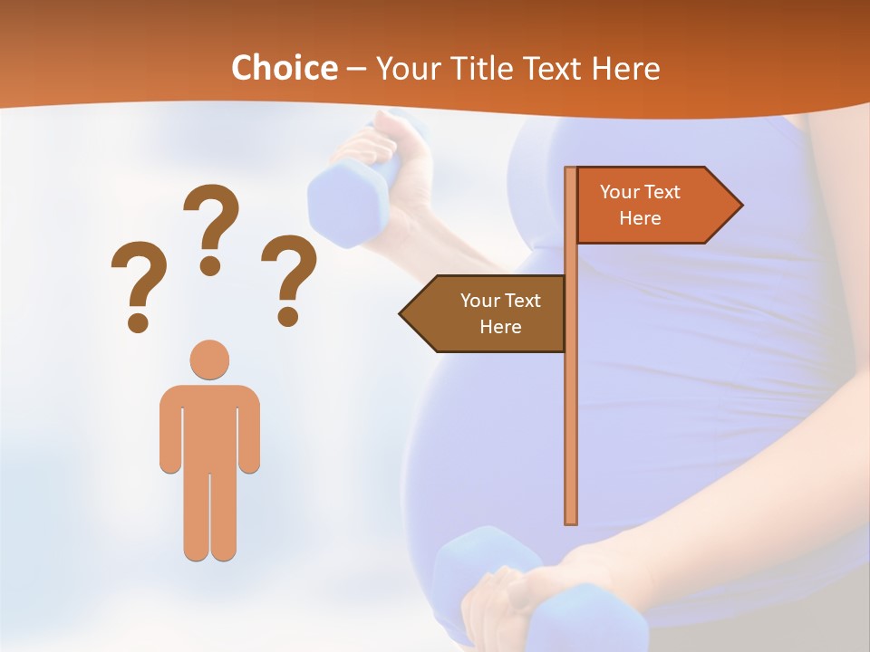 A Pregnant Woman Is Doing Aerobics PowerPoint Template