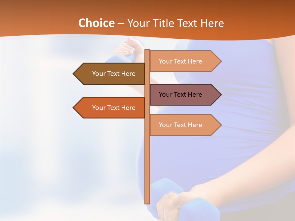 A Pregnant Woman Is Doing Aerobics PowerPoint Template