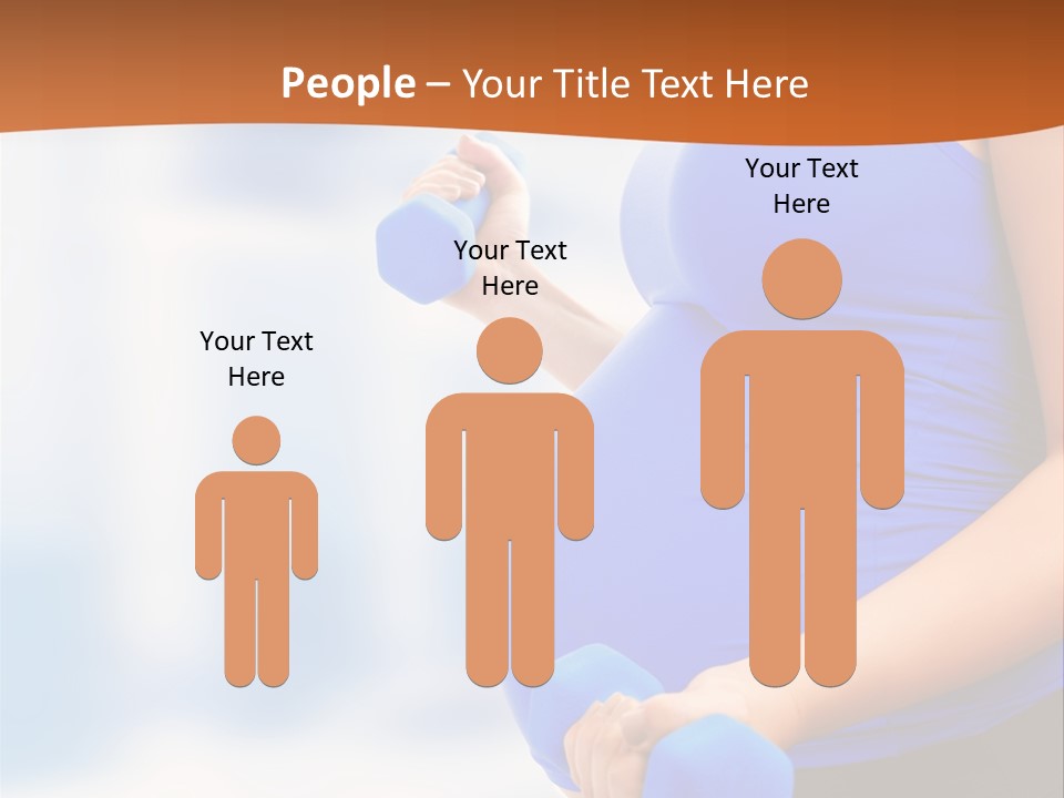 A Pregnant Woman Is Doing Aerobics PowerPoint Template