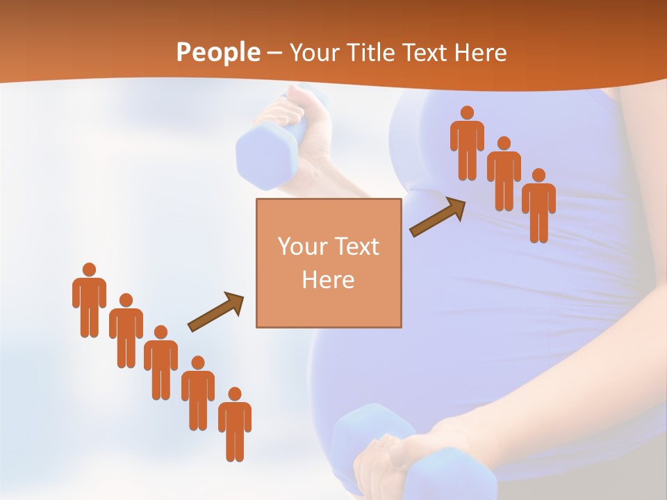 A Pregnant Woman Is Doing Aerobics PowerPoint Template