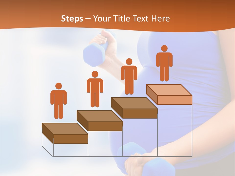 A Pregnant Woman Is Doing Aerobics PowerPoint Template