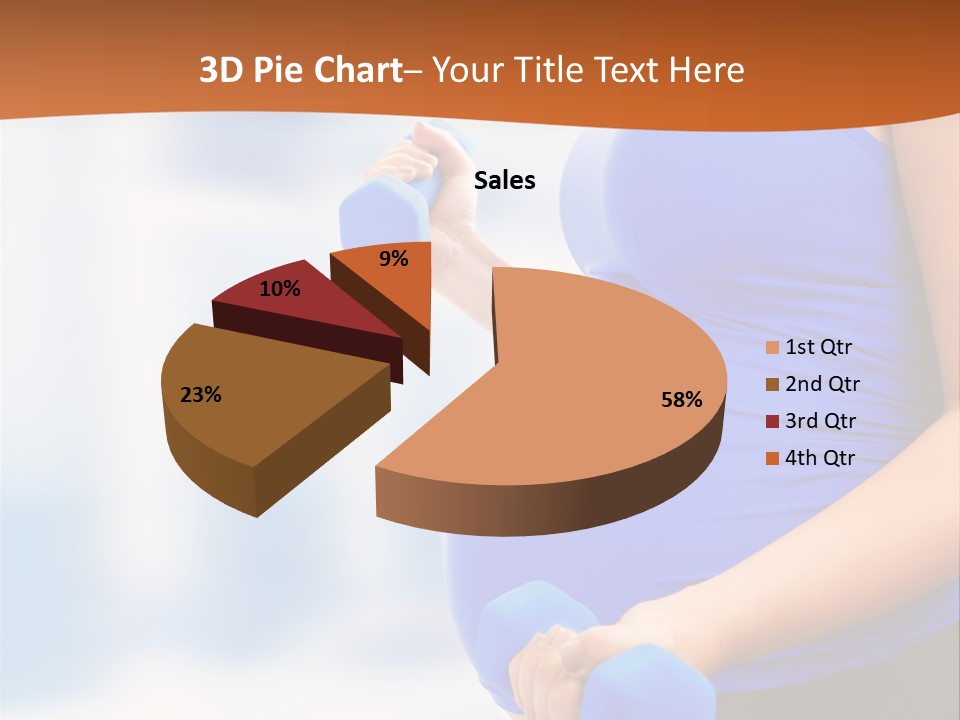 A Pregnant Woman Is Doing Aerobics PowerPoint Template