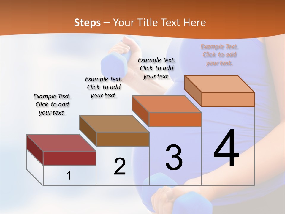 A Pregnant Woman Is Doing Aerobics PowerPoint Template