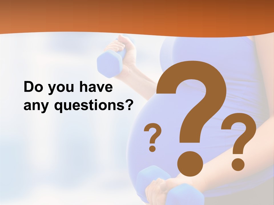 A Pregnant Woman Is Doing Aerobics PowerPoint Template