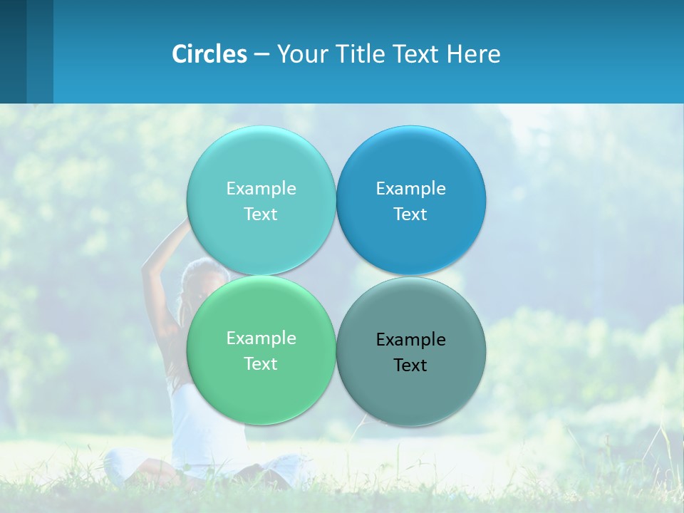 The Girl Is Doing Yoga PowerPoint Template