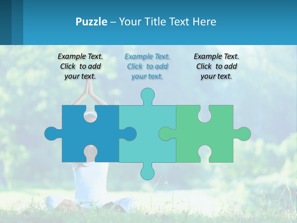 The Girl Is Doing Yoga PowerPoint Template