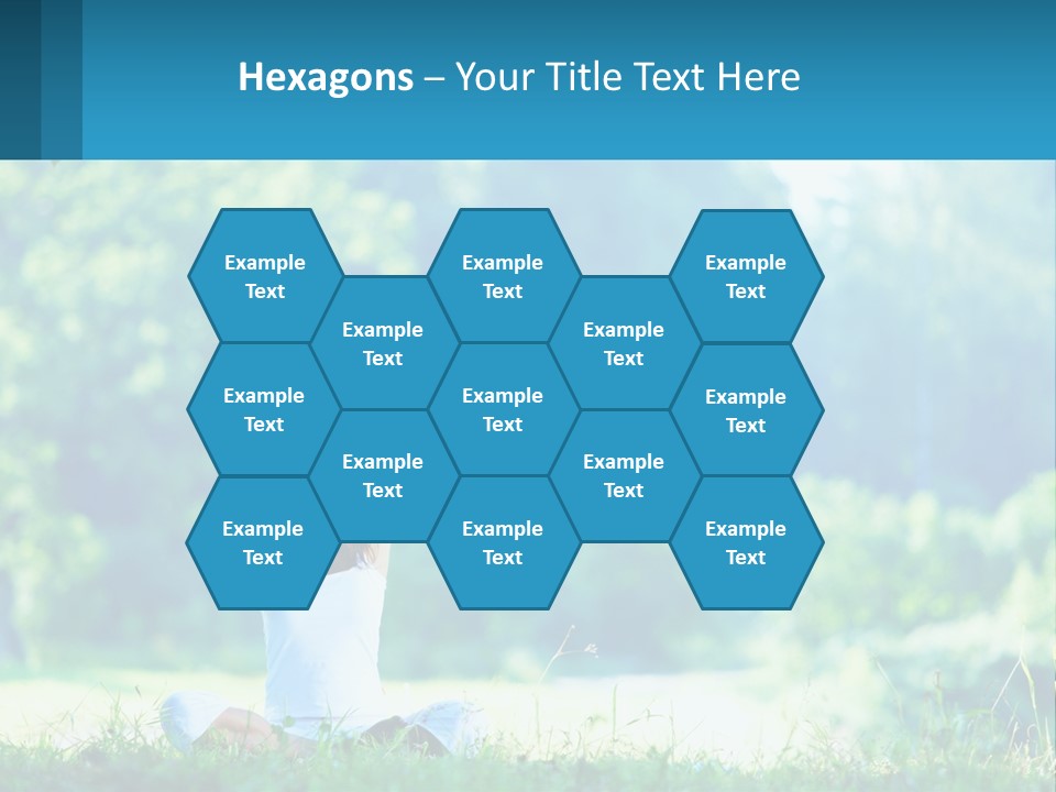 The Girl Is Doing Yoga PowerPoint Template