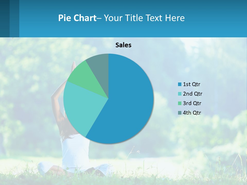 The Girl Is Doing Yoga PowerPoint Template