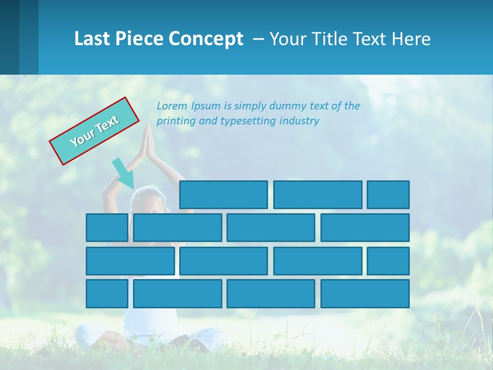 The Girl Is Doing Yoga PowerPoint Template