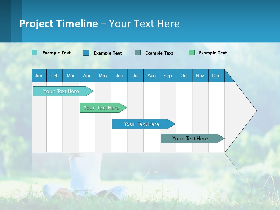 The Girl Is Doing Yoga PowerPoint Template
