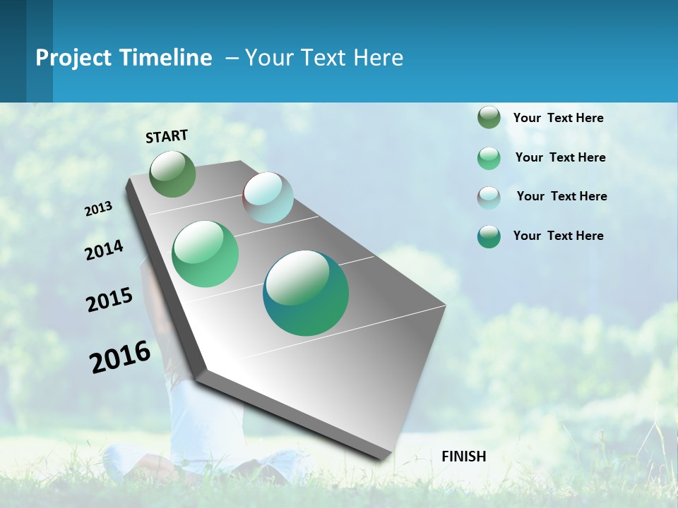 The Girl Is Doing Yoga PowerPoint Template