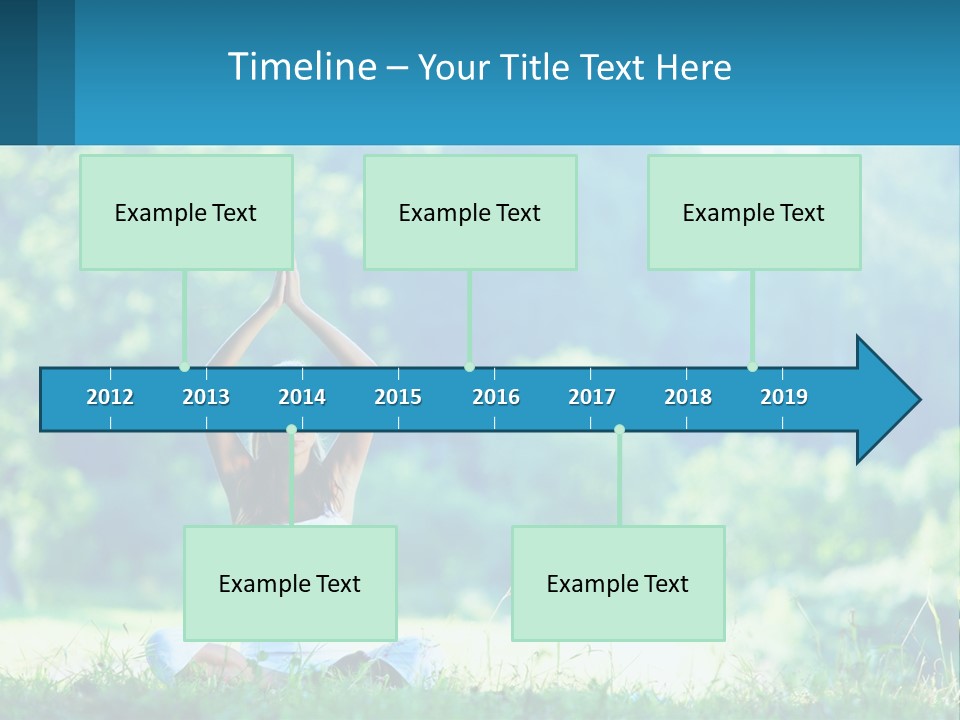 The Girl Is Doing Yoga PowerPoint Template
