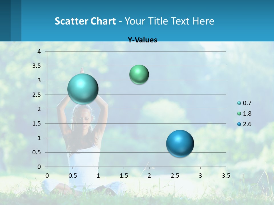 The Girl Is Doing Yoga PowerPoint Template