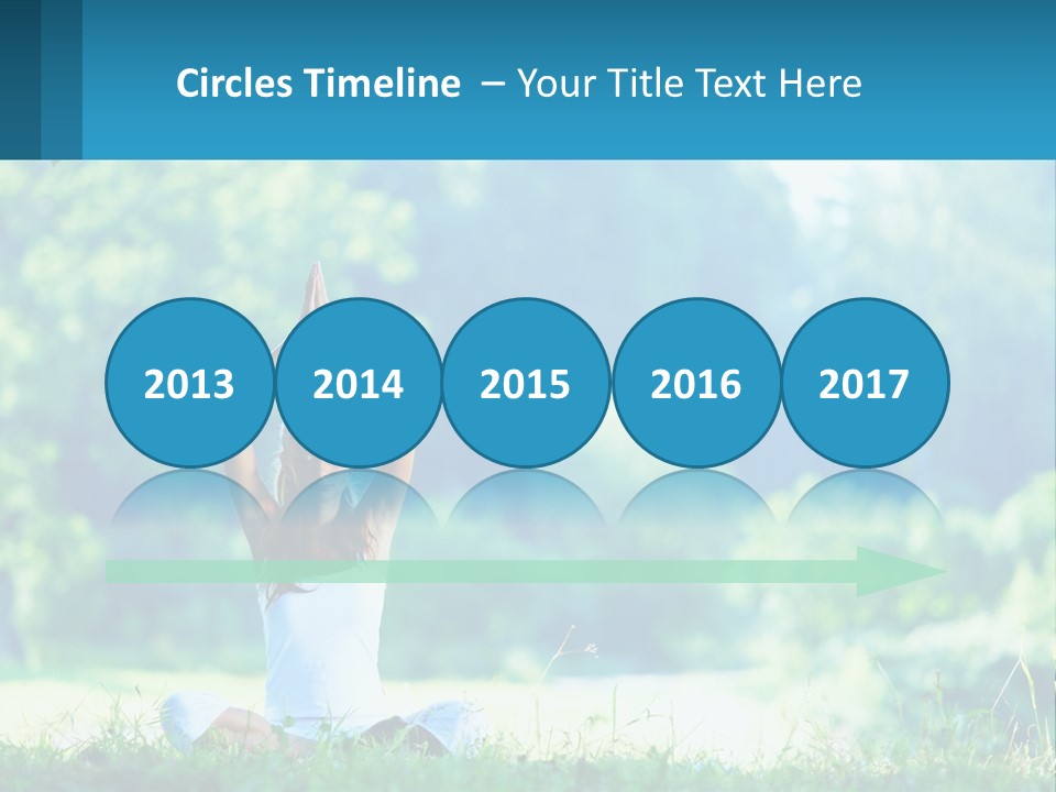 The Girl Is Doing Yoga PowerPoint Template