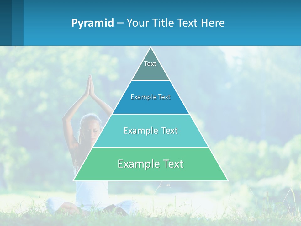 The Girl Is Doing Yoga PowerPoint Template