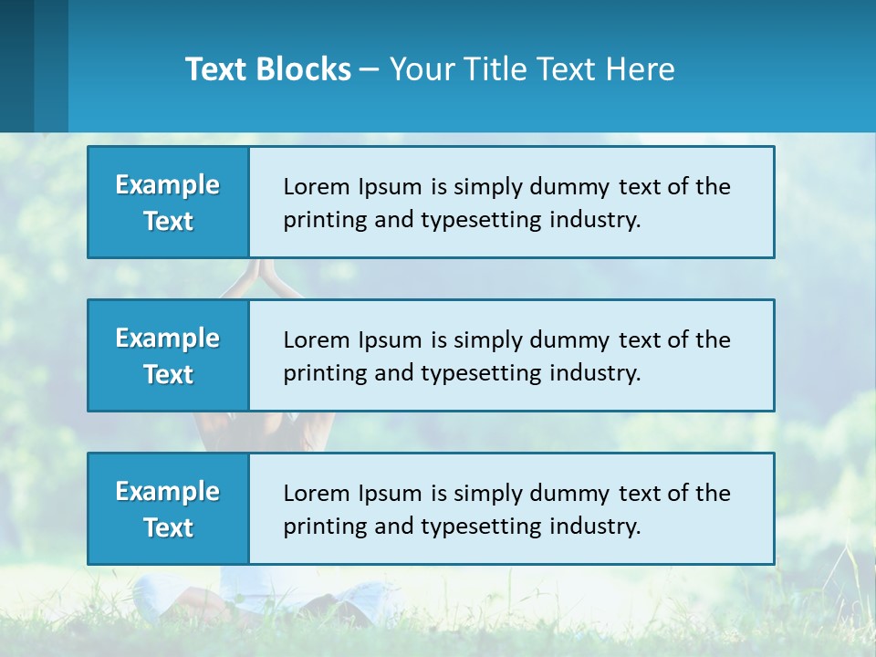 The Girl Is Doing Yoga PowerPoint Template