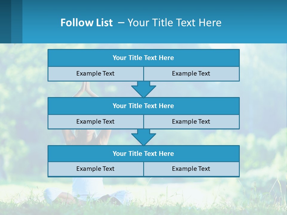 The Girl Is Doing Yoga PowerPoint Template