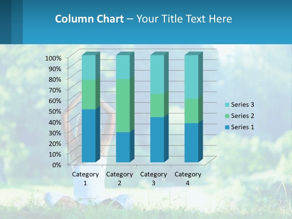 The Girl Is Doing Yoga PowerPoint Template
