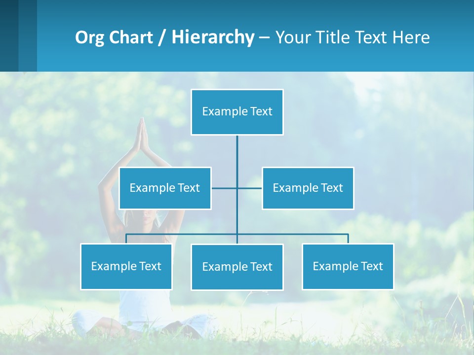 The Girl Is Doing Yoga PowerPoint Template