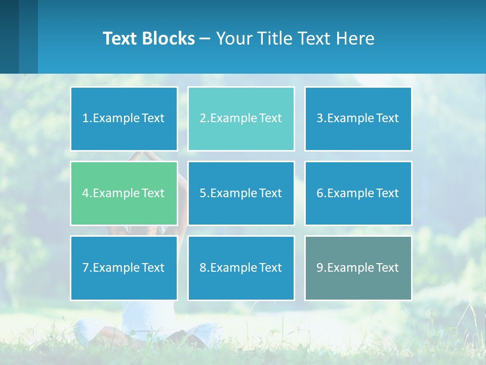 The Girl Is Doing Yoga PowerPoint Template