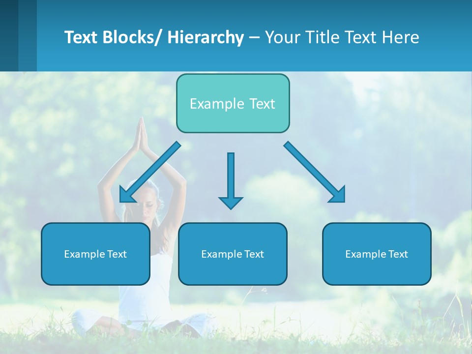 The Girl Is Doing Yoga PowerPoint Template