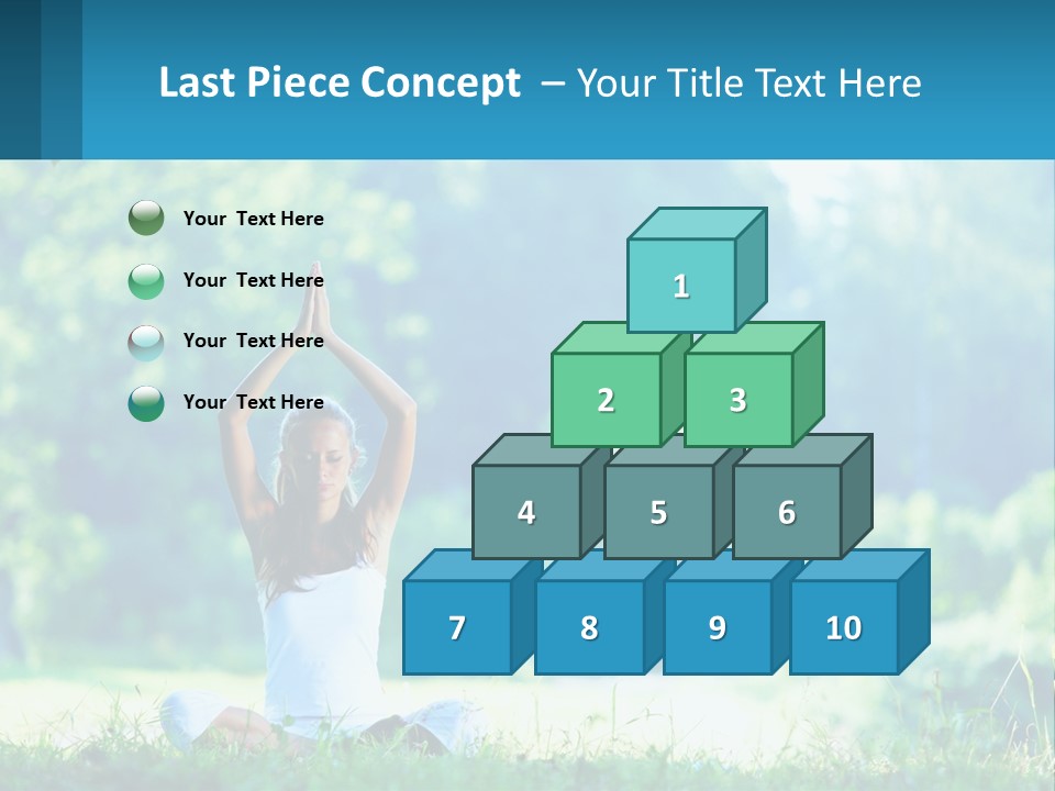 The Girl Is Doing Yoga PowerPoint Template