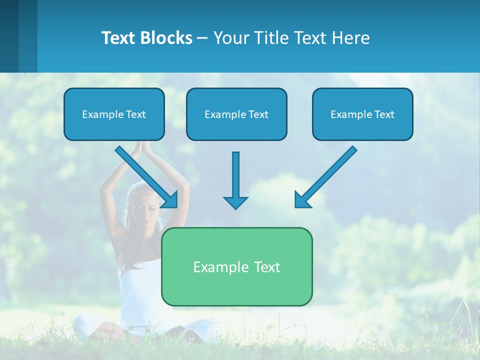 The Girl Is Doing Yoga PowerPoint Template