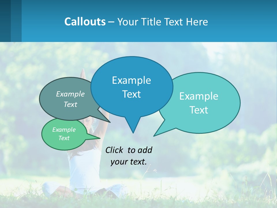 The Girl Is Doing Yoga PowerPoint Template