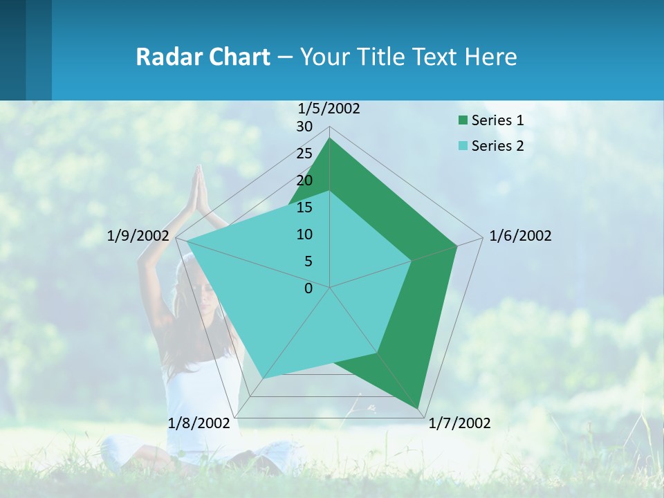 The Girl Is Doing Yoga PowerPoint Template