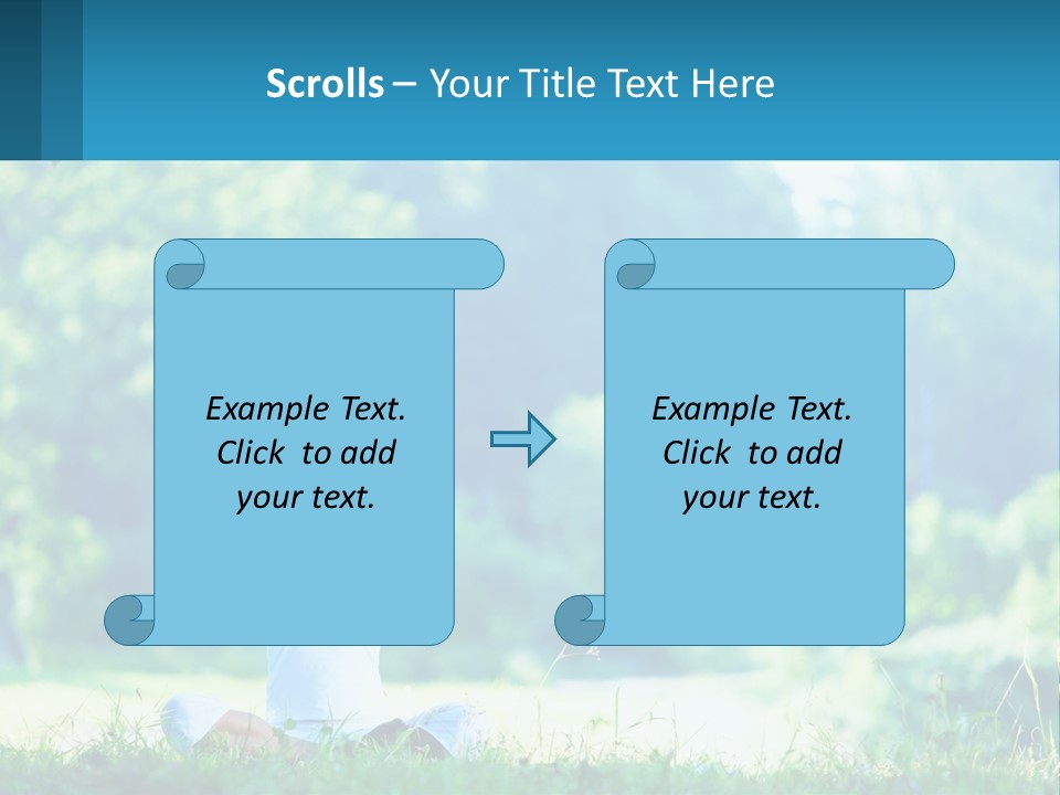 The Girl Is Doing Yoga PowerPoint Template