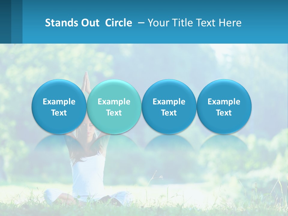 The Girl Is Doing Yoga PowerPoint Template