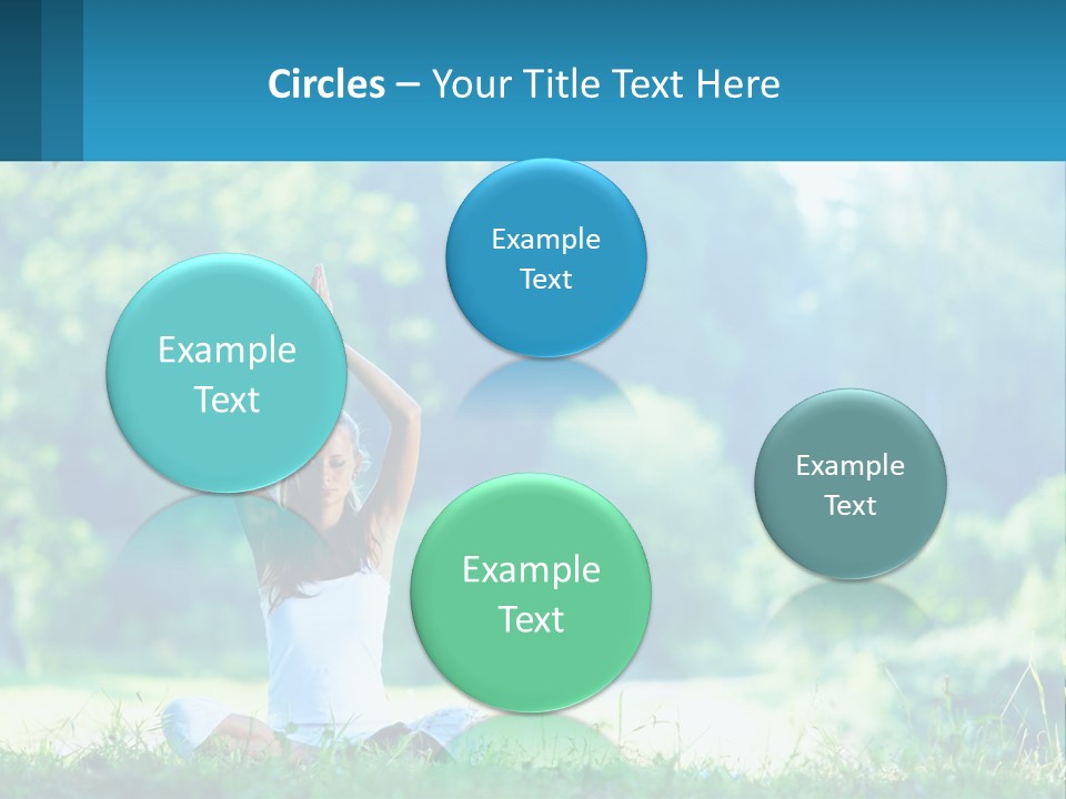 The Girl Is Doing Yoga PowerPoint Template
