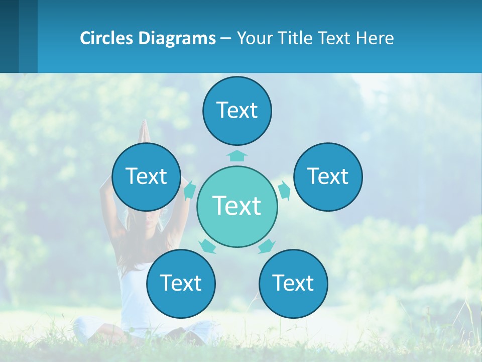 The Girl Is Doing Yoga PowerPoint Template