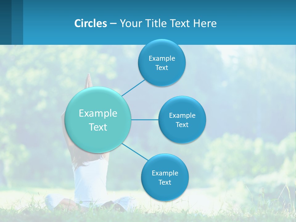 The Girl Is Doing Yoga PowerPoint Template