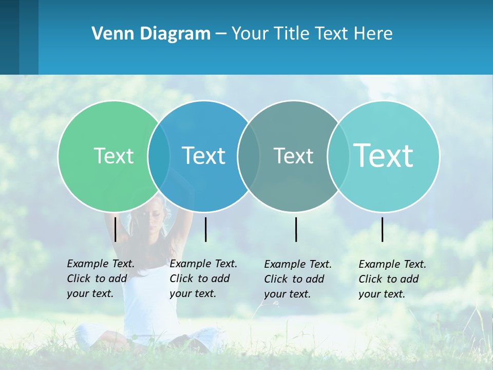 The Girl Is Doing Yoga PowerPoint Template