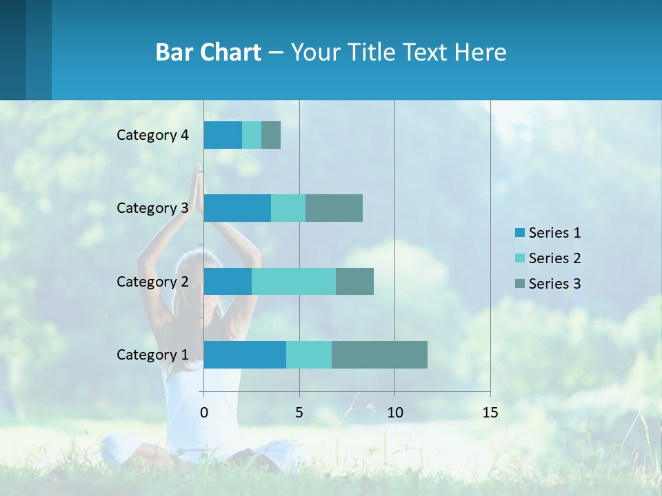 The Girl Is Doing Yoga PowerPoint Template