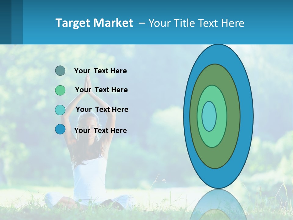 The Girl Is Doing Yoga PowerPoint Template