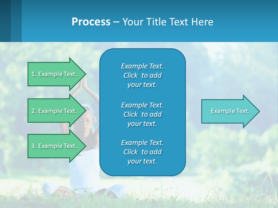 The Girl Is Doing Yoga PowerPoint Template