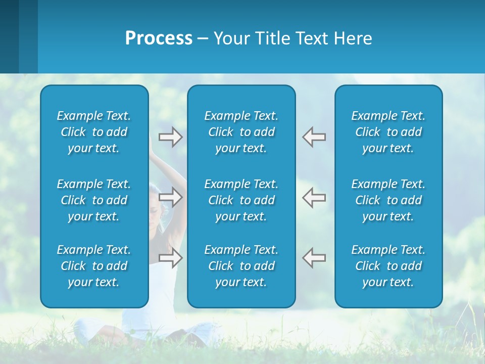 The Girl Is Doing Yoga PowerPoint Template
