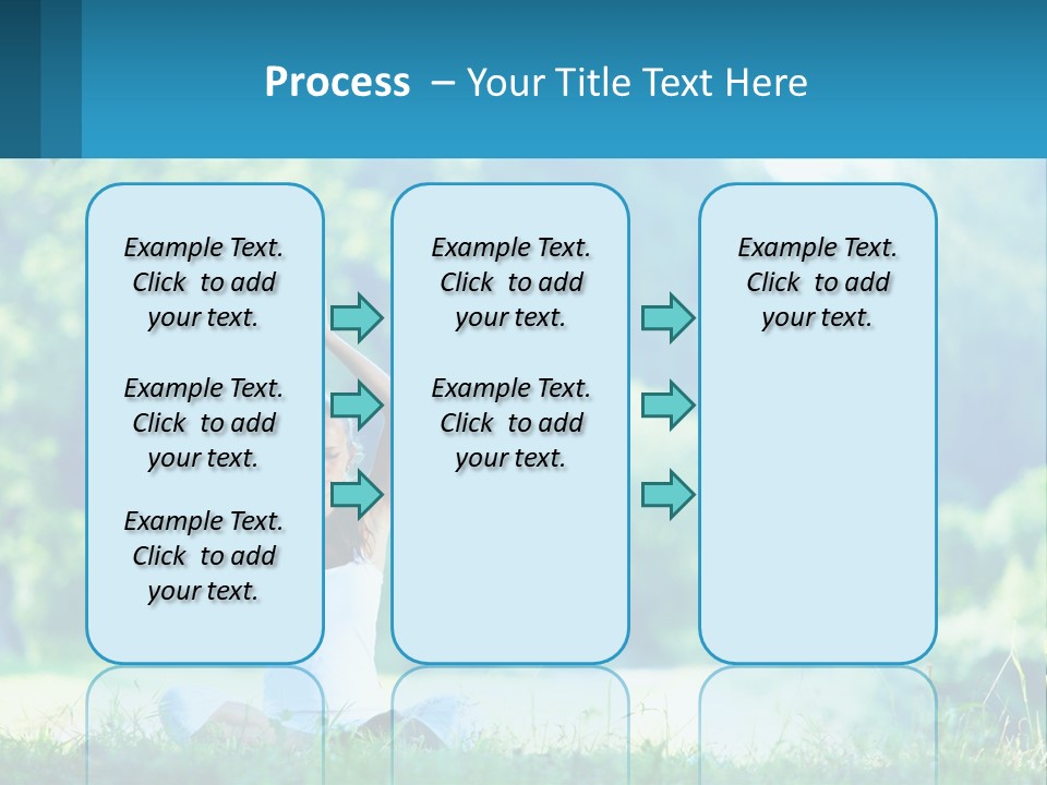 The Girl Is Doing Yoga PowerPoint Template