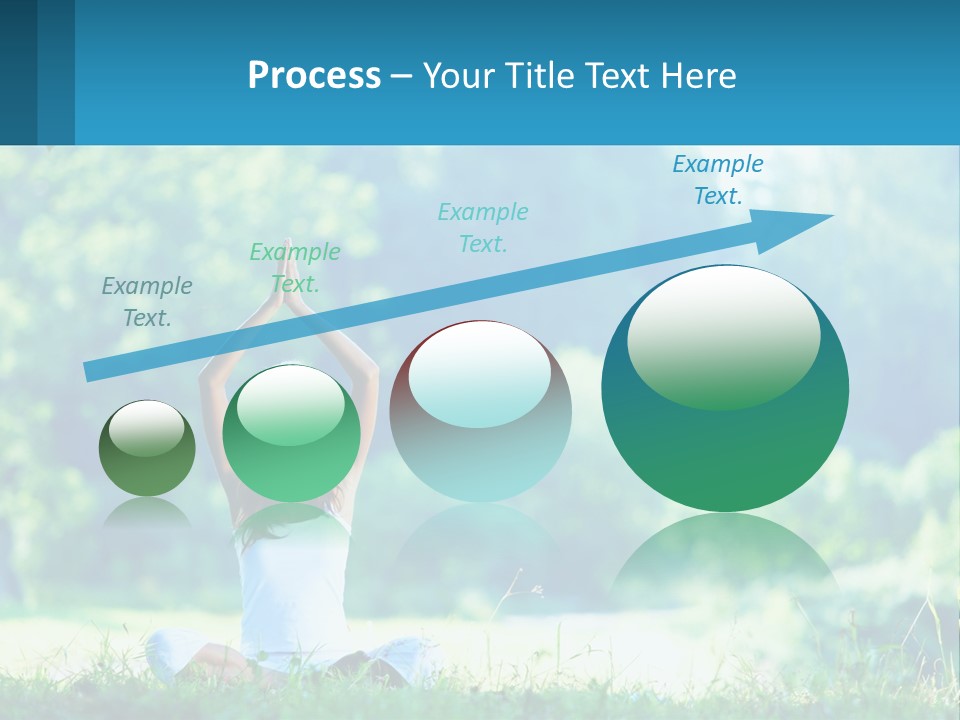 The Girl Is Doing Yoga PowerPoint Template