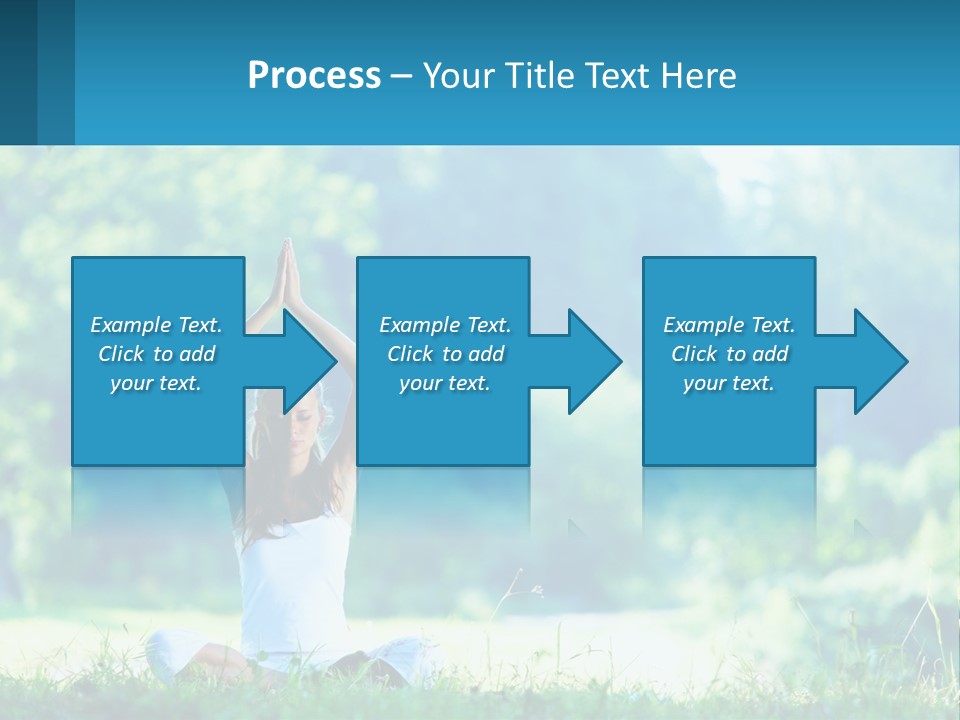 The Girl Is Doing Yoga PowerPoint Template