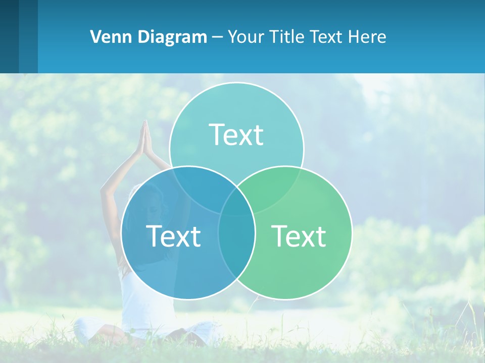 The Girl Is Doing Yoga PowerPoint Template